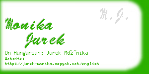monika jurek business card